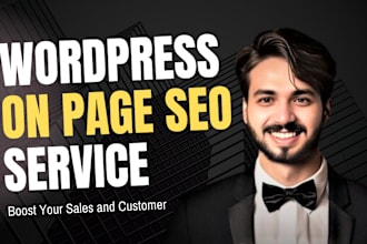 do wordpress onpage seo optimization service with rank math or yoast