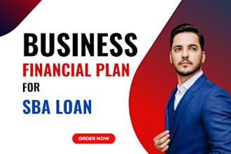 write a sba business plan for sba loan with financial model