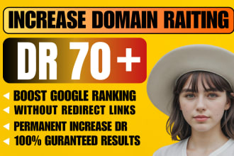 increase domain rating ahref DR 70 plus by using high authority SEO backlinks