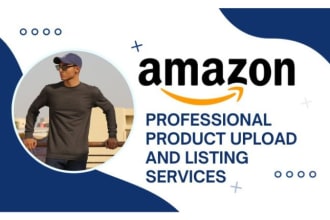 do professional amazon product upload, amazon product listing on seller central