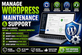 manage wordpress maintenance and support