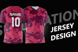sublimation sports jersey and t shirt design customized