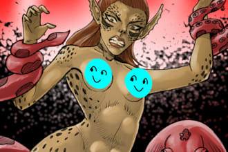 create stylized nsfw dark fantasy art for you
