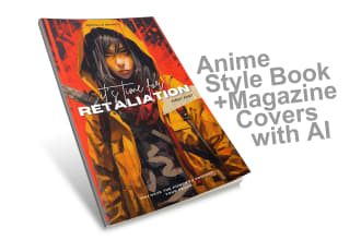 create japanese anime book covers using ai