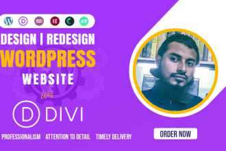 expert wordpress website development, design, clone and customization using divi