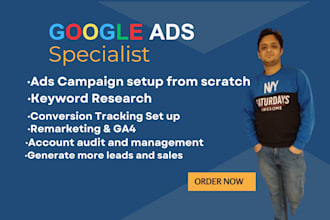 set up, manage, and optimize google ads campaigns
