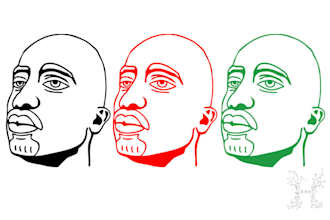 create 2 colors illustration