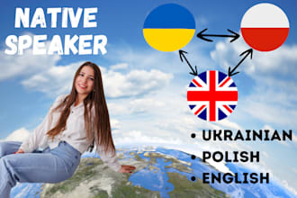 translate ukrainian, russian to polish and polish to ukrainian, russian