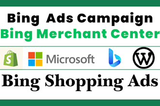 approve your bing merchant center and approve all your product