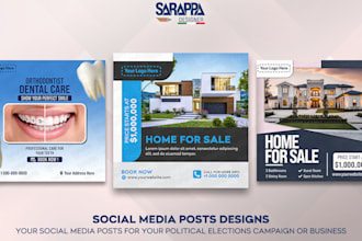 create professional advertising graphics for business or political posts