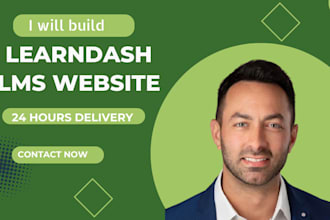 help create and develop elearning lms website with learndash
