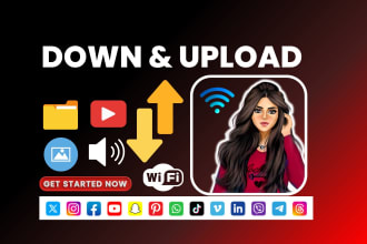 transfer and backup your own files, videos from youtube tiktok vimeo and reverse
