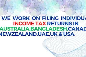 work your personal, partnership nd ltd com accounts with income tax matters