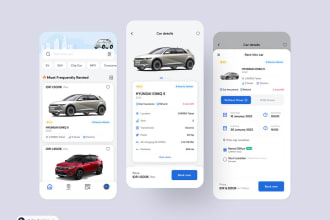 develop car rental app, auction app, car dealership, car booking app, travel app