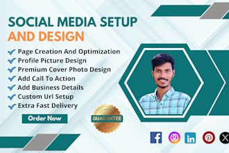 do attractive facebook fan page or business page creation and setup