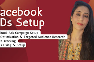 setup meta facebook ads and advertising marketing campaigns