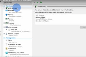 install hyperv and vm , configure vlans and virtual switch
