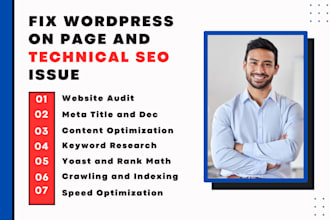 fix wordpress on page and technical SEO issue