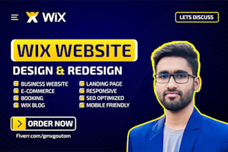 do custom wix website design or redesign for your business