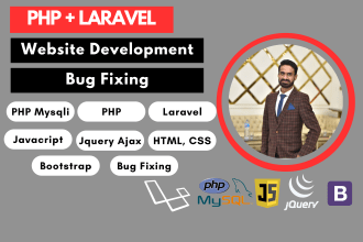 quickly resolve php laravel bugs and develop website
