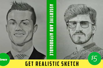do realistic or line sketches of human pets anything