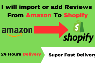 import reviews or add reviews from amazon to shopify