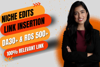 do link insertion curated links, niche edits through the blogger outreach