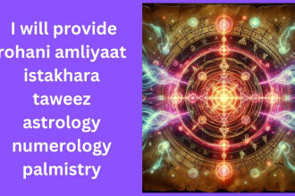 provide rohani amliyaat istakhara taweez hazrat astrology numerology palmistry