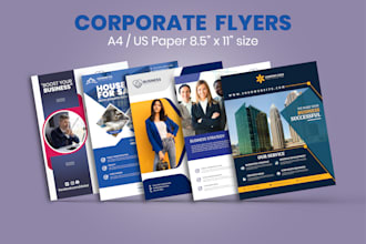 design an eye catching corporate business flyers, leaflets, banners and posters
