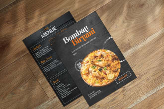 design attractive restaurant menu, any kind of flyer and poster design