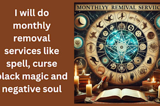 do monthly removal services like spell, curse, black magic, and negative soul