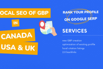 do local SEO, gbp and citations in canada USA and UK