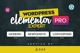 design and develop wordpress elementor pro website