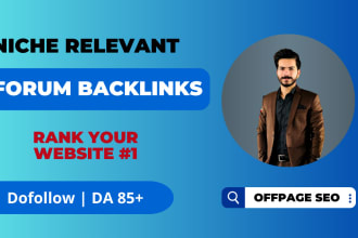 create unique quality forum posting dofollow SEO backlinks
