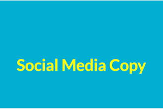 provide social media copywriting and caption services