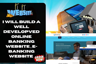 build online banking website ,ecommerce website, ewallet website ,wordpress