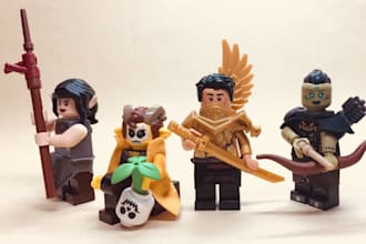 design a custom 3d lego creation,toys,minifigure, 3d design,with PDF instruction
