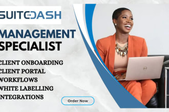 setup suitedash client portal, white labelling, dashboard, portal page, workflow
