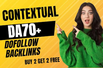 contextual da70 dofollow backlinks