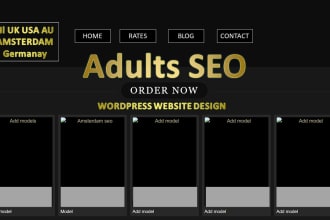 do wordpress website adultity design SEO for nl UK USA au