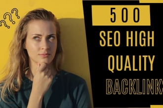500 high quality contextual backlinks