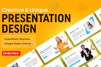 redesign powerpoint presentation slides, powerpoint template, canva presentation