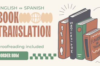 translate your book english to spanish or spanish to english