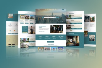 design home page or landing page UI design
