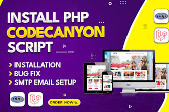 install and set up any PHP script for the codecanyon laravel