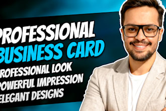 create a premium modern elegant business card design