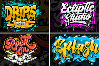 do custom typography t shirt, handwritten, graffiti, font or text logo design