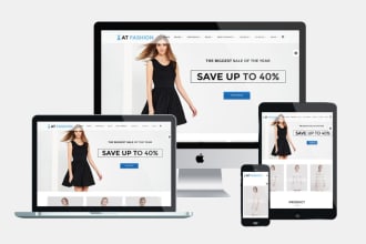 design a responsive opencart website for your online store