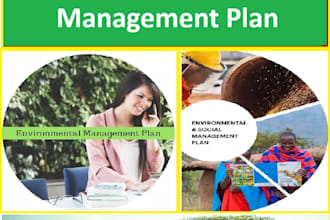 develop tailored emp, esmp, cesmp, cemp, or oemp as per your project needs