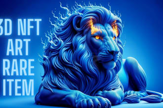 create professional 10k 3d nft art for you